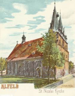S2 Nr. 3505, Alfeld, Nicolai-Kirche, um 1910, um 1910