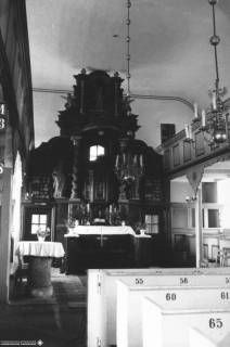 S2 A 35 Nr. 47, Duingen, Kirche, Altarraum, um 1960, um 1960