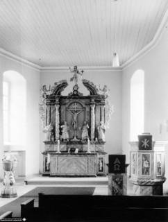 S2 Witt Nr. 1870, Harderode, Kirche, Altarraum, Oktober 1965, 1965