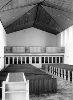 S2 Witt Nr. 1799, Himmelsthür, Kirche, Innenansicht nach Westen, Mai 1965, 1965