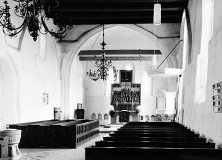 S2 Nr. 18217, Loquard, Kirche, Altarraum, um 1985, um 1985