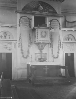 S2 Witt Nr. 821, Fallersleben, Michaelis-Kirche, Altar (früherer Zustand), März 1955, 1955