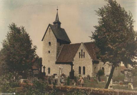 S2 / A 102 Nr. 1, Feldbergen, Kirche, um 1946, 1946