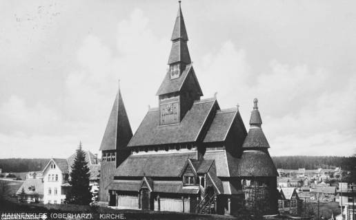 S2 Nr. 8576, Hahnenklee, Gustav-Adolf-Kirche (Stabkirche), 1928, 1928