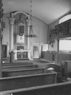 S2 Witt Nr. 227, Kirche Oberbörry, Kirche, Altarraum, Juli 1951, 1951