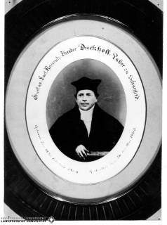 S2 Nr. 01107, Dieckhoff, Gustav Karl Heinrich Theodor, Pastor, 1850, 1850